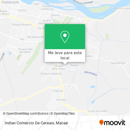 Indian Comercio De Cereais mapa