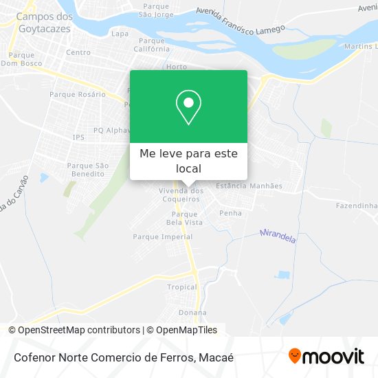 Cofenor Norte Comercio de Ferros mapa