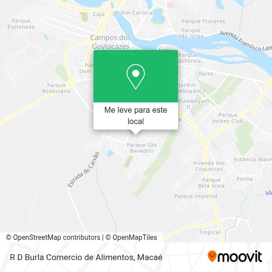 R D Burla Comercio de Alimentos mapa