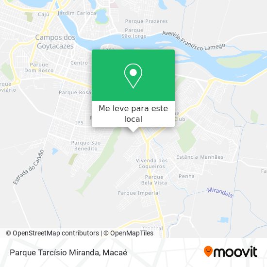 Parque Tarcísio Miranda mapa