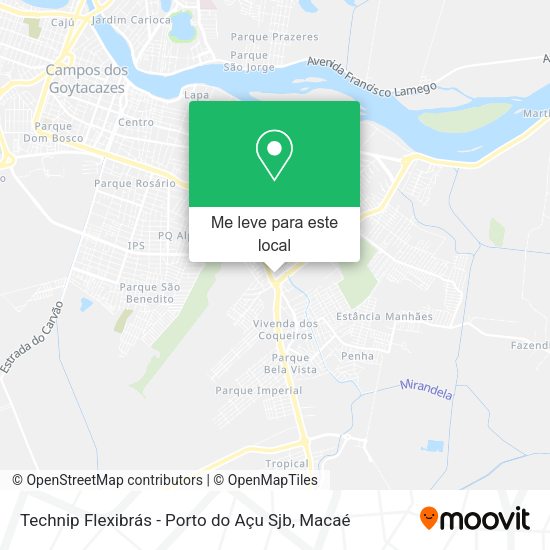 Technip Flexibrás - Porto do Açu Sjb mapa