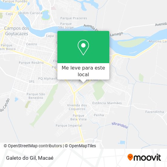 Galeto do Gil mapa