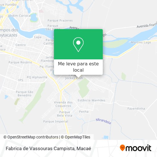 Fabrica de Vassouras Campista mapa
