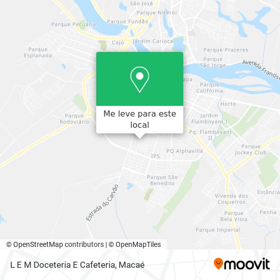 L E M Doceteria E Cafeteria mapa