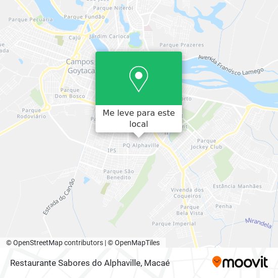 Restaurante Sabores do Alphaville mapa