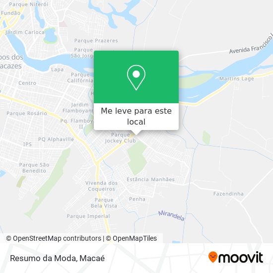 Resumo da Moda mapa