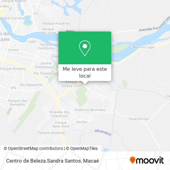 Centro de Beleza.Sandra Santos mapa