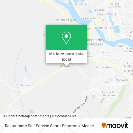 Restaurante Self Service Sabor Saboroso mapa