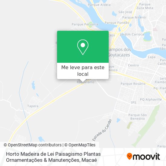 Horto Madeira de Lei Paisagismo Plantas Ornamentações & Manutenções mapa