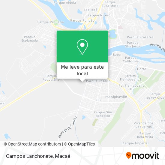 Campos Lanchonete mapa