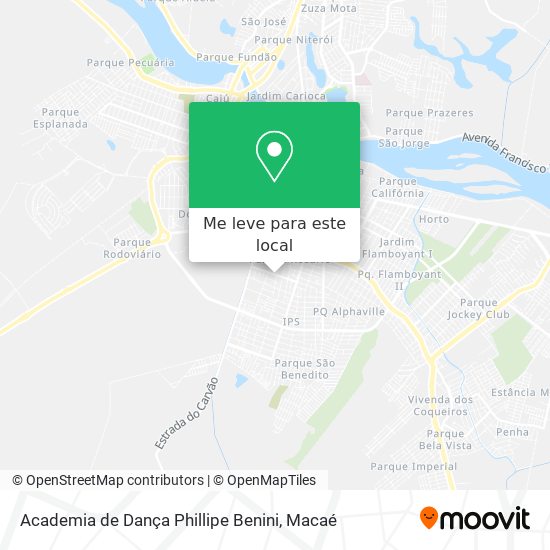 Academia de Dança Phillipe Benini mapa