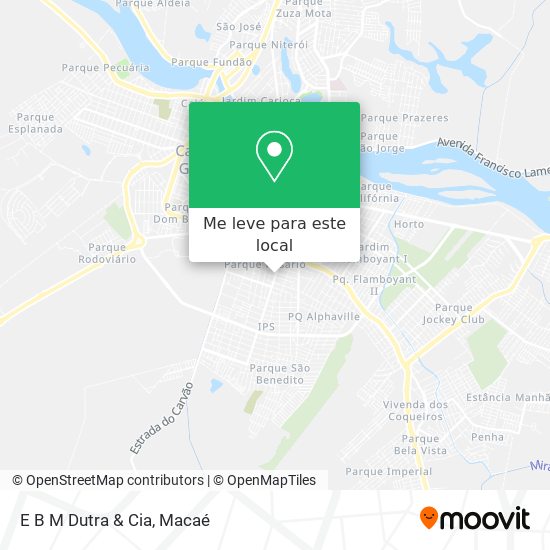 E B M Dutra & Cia mapa