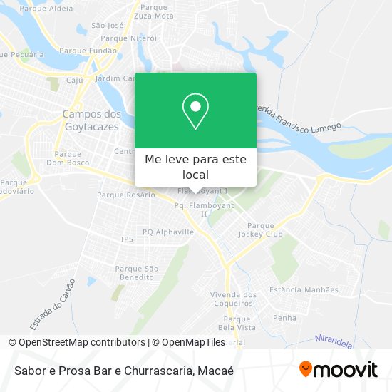 Sabor e Prosa Bar e Churrascaria mapa