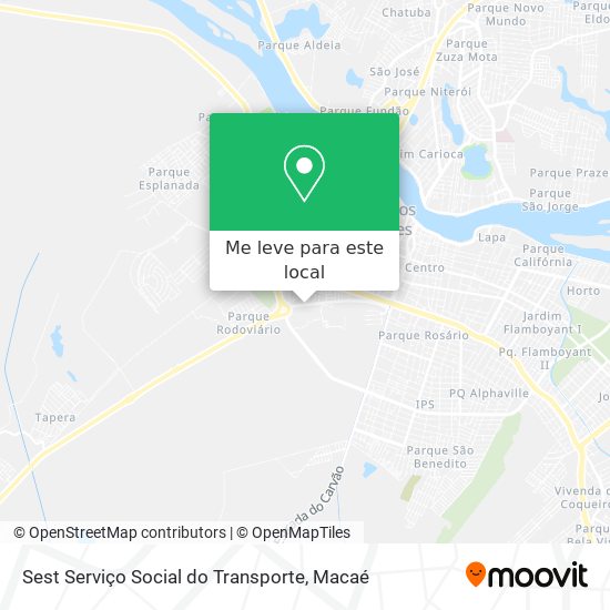 Sest Serviço Social do Transporte mapa