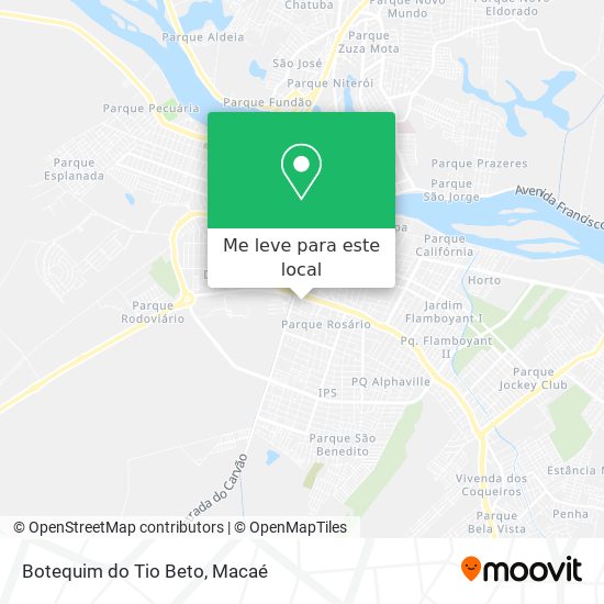 Botequim do Tio Beto mapa