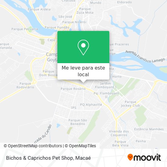 Bichos & Caprichos Pet Shop mapa