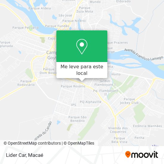 Lider Car mapa