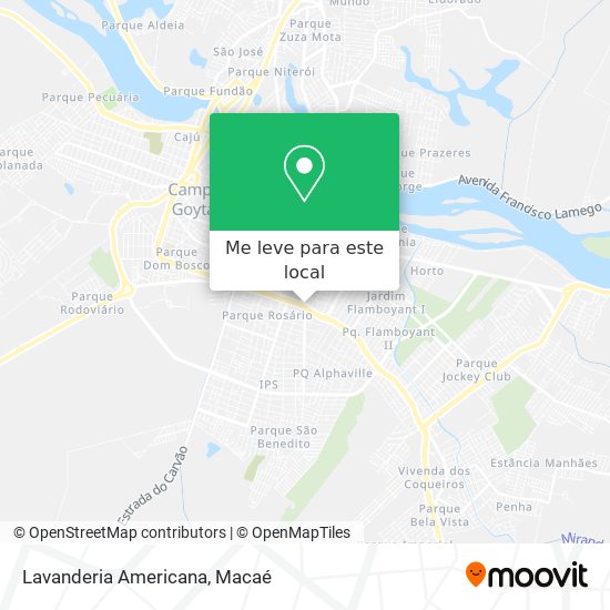 Lavanderia Americana mapa