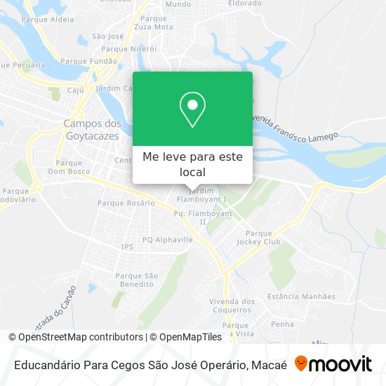 Educandário Para Cegos São José Operário mapa