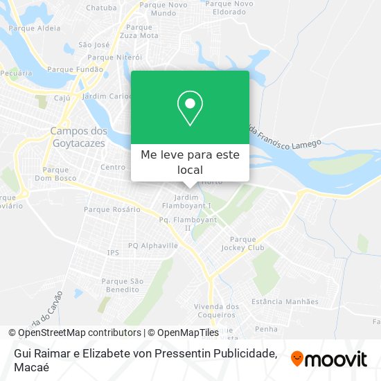 Gui Raimar e Elizabete von Pressentin Publicidade mapa