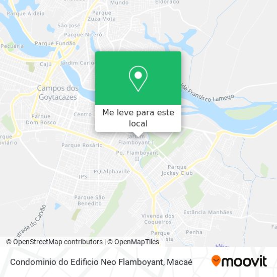 Condominio do Edificio Neo Flamboyant mapa