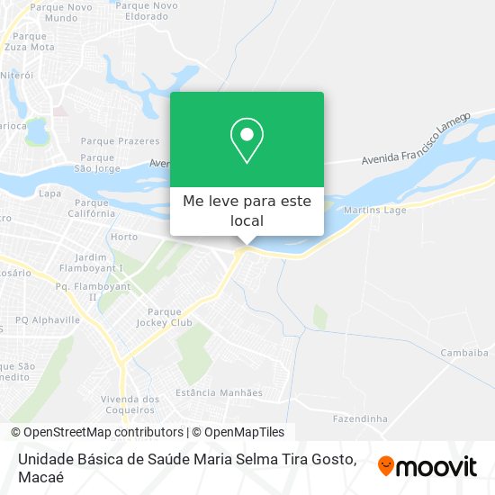 Unidade Básica de Saúde Maria Selma Tira Gosto mapa