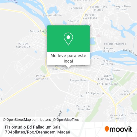 Fisiostudio Ed Palladium Sala 704pilates / Rpg / Drenagem mapa