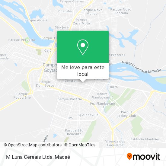 M Luna Cereais Ltda mapa