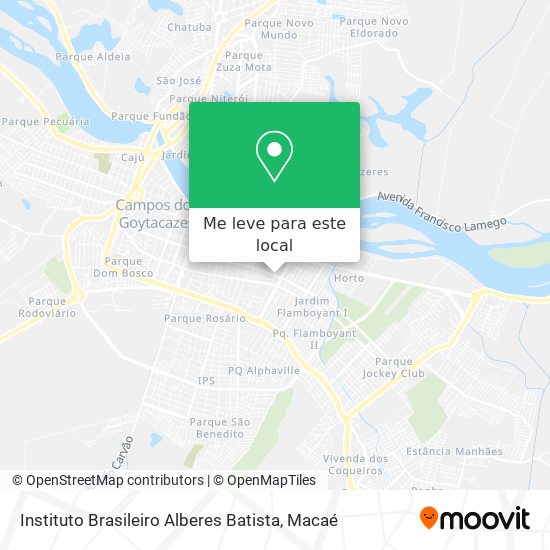 Instituto Brasileiro Alberes Batista mapa