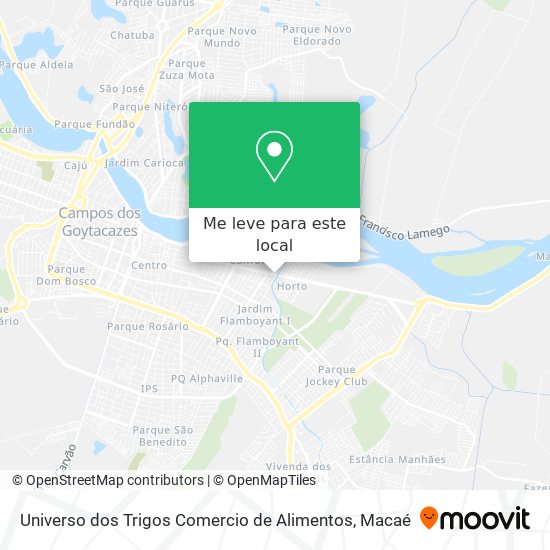 Universo dos Trigos Comercio de Alimentos mapa