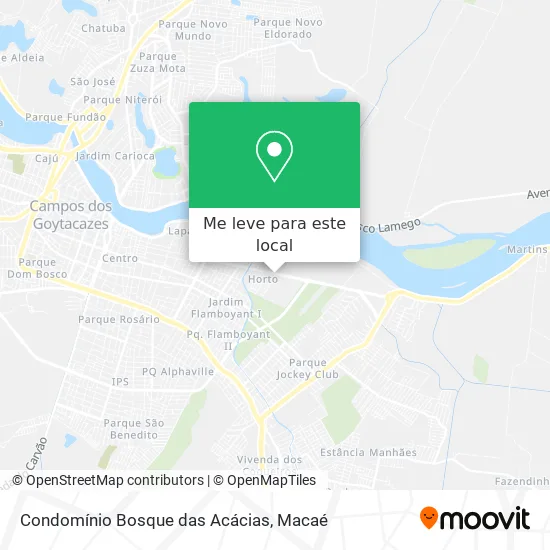 Condomínio Bosque das Acácias mapa