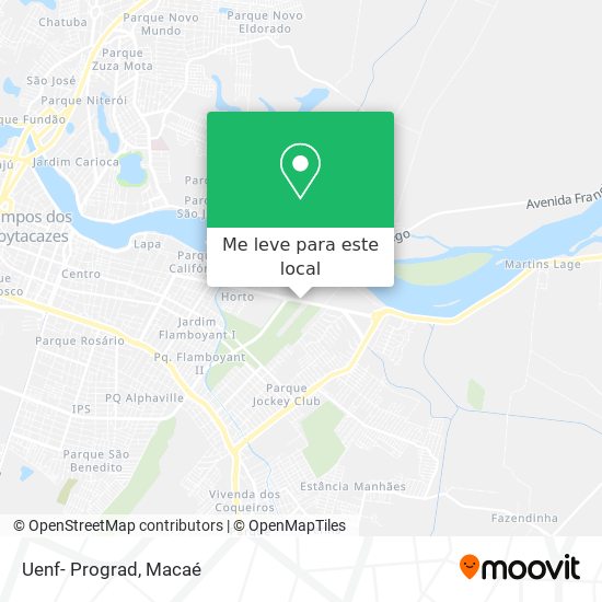 Uenf- Prograd mapa
