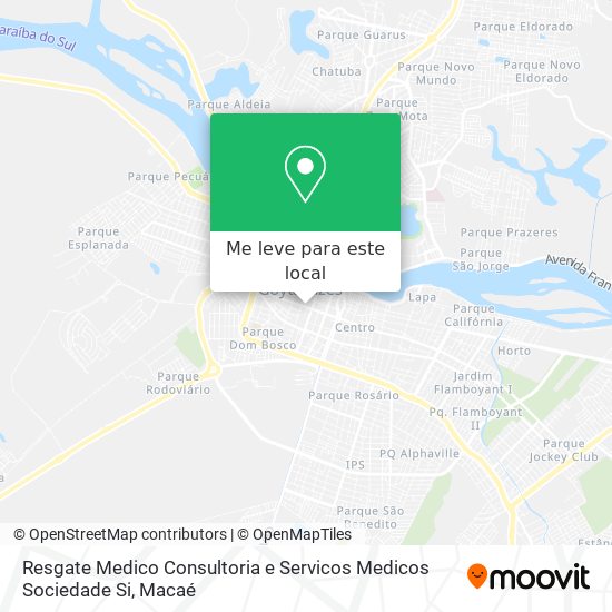 Resgate Medico Consultoria e Servicos Medicos Sociedade Si mapa