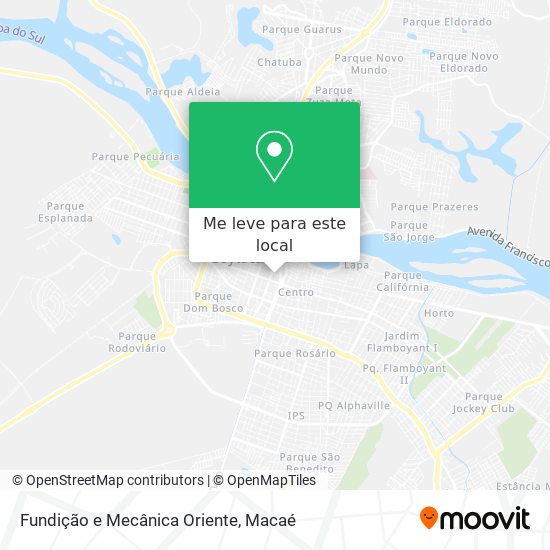 Fundição e Mecânica Oriente mapa