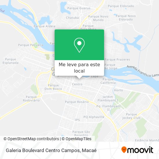 Galeria Boulevard Centro Campos mapa