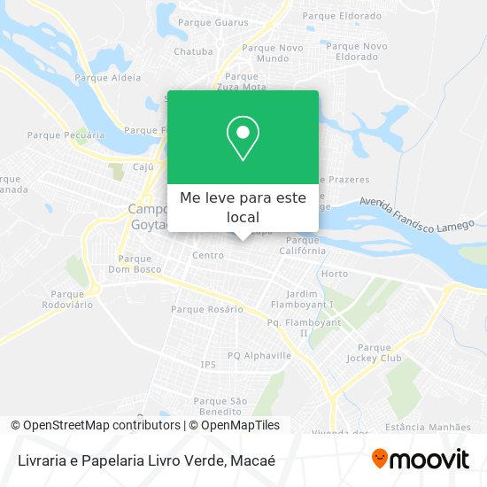 Livraria e Papelaria Livro Verde mapa