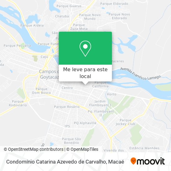 Condomínio Catarina Azevedo de Carvalho mapa