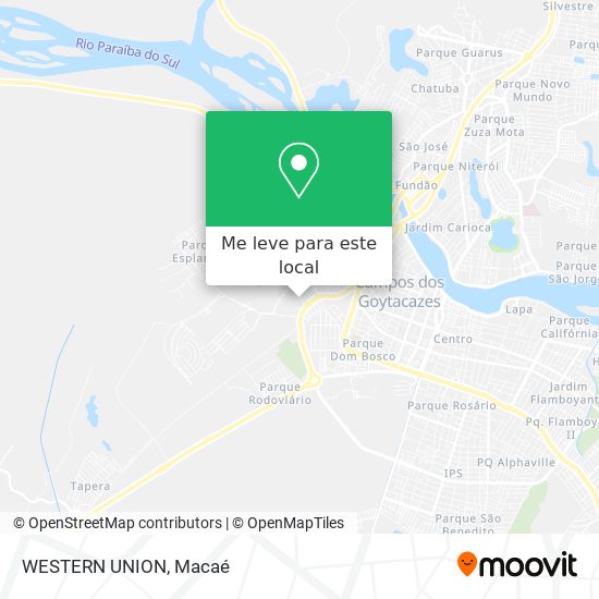 WESTERN UNION mapa