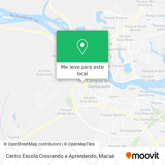 Centro Escola Crescendo e Aprendendo mapa