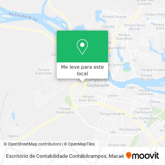 Escritório de Contabilidade Contábilcampos mapa