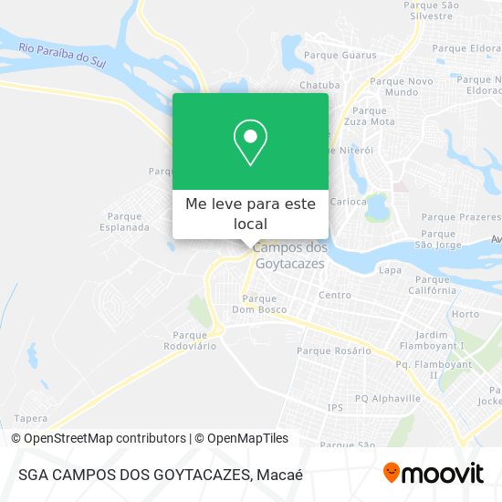 SGA CAMPOS DOS GOYTACAZES mapa