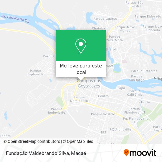 Fundação Valdebrando Silva mapa
