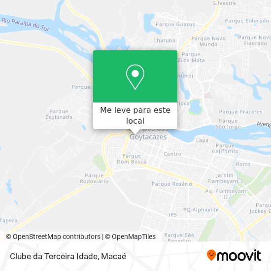 Clube da Terceira Idade mapa