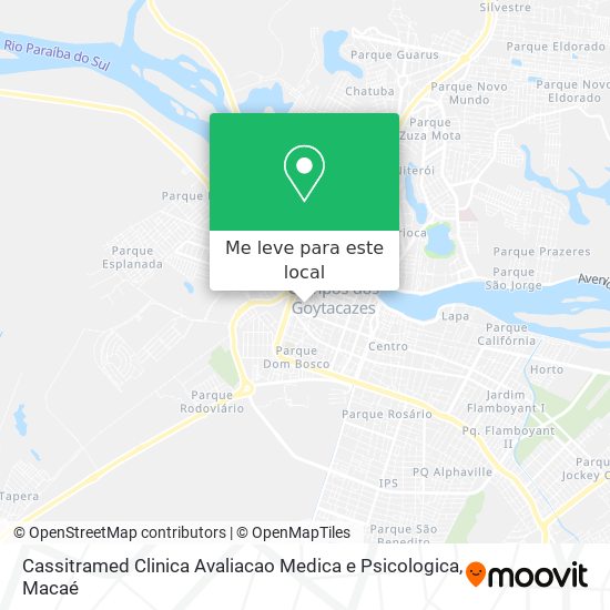 Cassitramed Clinica Avaliacao Medica e Psicologica mapa
