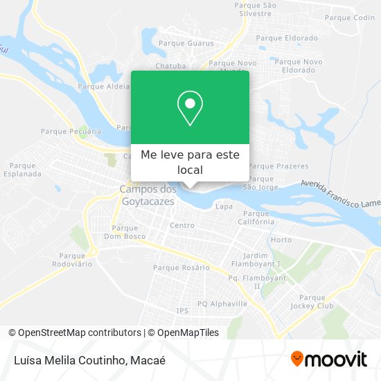 Luísa Melila Coutinho mapa