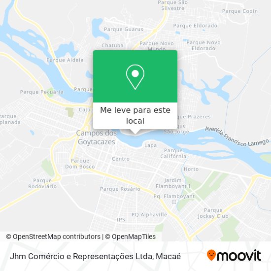 Jhm Comércio e Representações Ltda mapa