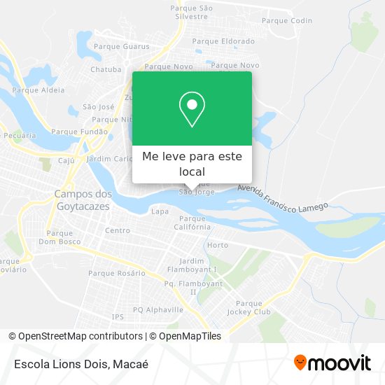Escola Lions Dois mapa