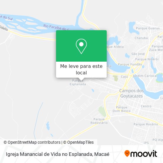 Igreja Manancial de Vida no Esplanada mapa