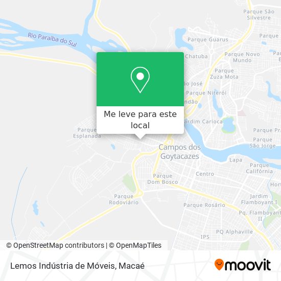 Lemos Indústria de Móveis mapa