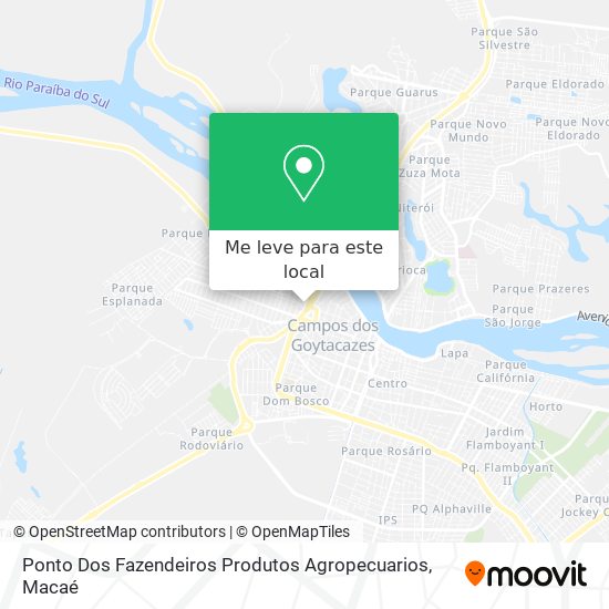 Ponto Dos Fazendeiros Produtos Agropecuarios mapa